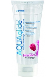 Гель-лубрикант на водной основе AQUAglide с ароматом малины - 100 мл. - Joy Division - купить с доставкой в Подольске