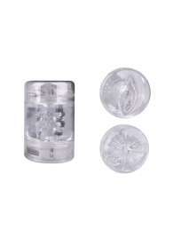 Прозрачный двусторонний мастурбатор Joy Cup - вагина и анус - Erokay - в Подольске купить с доставкой