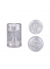 Прозрачный двусторонний мастурбатор Joy Cup - вагина и рот - Erokay - в Подольске купить с доставкой