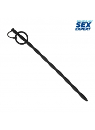 Черный стимулятор уретры Sex Expert - Sex Expert - купить с доставкой в Подольске