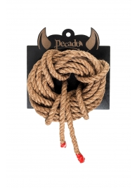 Джутовая веревка для шибари - 5 м. - Pecado - купить с доставкой в Подольске