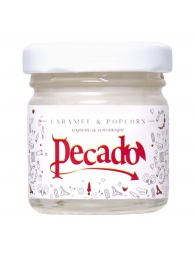 Массажная свеча Caramel   Popcorn - 35 мл. - Pecado - купить с доставкой в Подольске