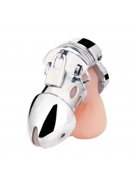 Клетка на пенис из металла Obedience Cock Cage - BlueLine - купить с доставкой в Подольске