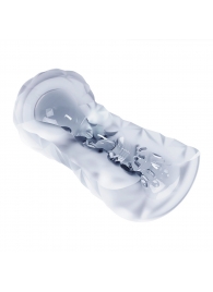 Прозрачный эластичный мастурбатор с лиловым шариком - Baile - в Подольске купить с доставкой