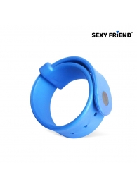 Голубой эрекционный ремешок-утяжка - 1137 - в Подольске купить с доставкой