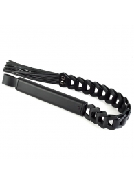 Черная кожаная плеть «Клеопатра» - 62 см. - Sitabella - купить с доставкой в Подольске