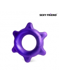 Фиолетовое эрекционное кольцо с шипиками - 1137 - в Подольске купить с доставкой