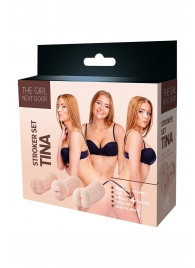 Набор из 3 мастурбаторов The Girl Next Door Tina - Dream Toys - в Подольске купить с доставкой