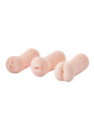 Набор из 3 мастурбаторов The Girl Next Door Tina - Dream Toys - в Подольске купить с доставкой