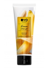 Лубрикант на водной основе OYO Aroma Gel Banana с ароматом банана - 75 мл. - OYO - купить с доставкой в Подольске