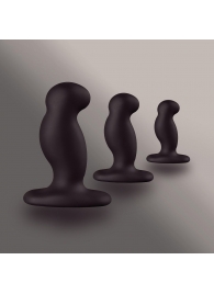 Набор из 3 массажеров простаты чёрного цвета NEXUS ANAL STARTER KIT - Nexus Range - в Подольске купить с доставкой