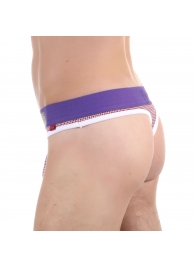 Красные трусы-тонги с узором «гусиная лапка» и брендированным поясом - Boefje купить с доставкой