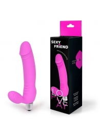 Розовый безремневой страпон Sexy Friend - 1137 - купить с доставкой в Подольске