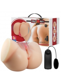 Телесный мастурбатор-полуторс Emilia с вибрацией - Baile - в Подольске купить с доставкой