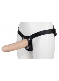 Пустотелый страпон MINI с бандажом - LOVETOY (А-Полимер) - купить с доставкой в Подольске