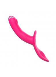 Розовый поясной вибратор с пультом ДУ - I-MOON - купить с доставкой в Подольске