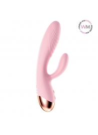Розовый вибратор-кролик с функцией нагрева - Erowoman-Eroman