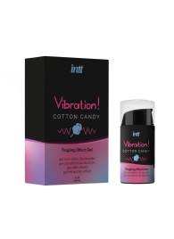 Жидкий вибратор Vibration Cotton Candy с ароматом сахарной ваты - 15 мл. - INTT - купить с доставкой в Подольске