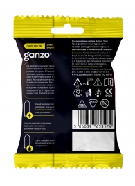 Классические презервативы Ganzo Classic в мягкой упаковке - 3 шт. - Ganzo - купить с доставкой в Подольске