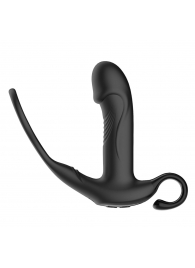 Черный пульсирующимй массажер простаты с вибрацией и пультом ДУ - 17,1 см. - Secwell - в Подольске купить с доставкой