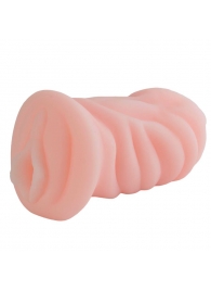Телесный мастурбатор-вагина с углублениями под пальцы - Sitabella - в Подольске купить с доставкой