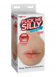 Телесный мастурбатор-ротик Deep Throat Cocksucker - Pipedream - в Подольске купить с доставкой