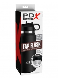 Черный мастурбатор в виде бутылки Fap Flask - Pipedream - в Подольске купить с доставкой