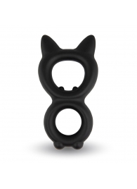 Черное двойное эрекционное кольцо Rooster Kalf - Velv or - в Подольске купить с доставкой