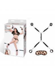 Леопардовая фиксация на матрас для рук и ног Classic Bedspreader - Lux Fetish - купить с доставкой в Подольске