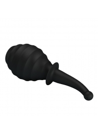 Черный анальный душ с гибким изогнутым наконечником - Baile - купить с доставкой в Подольске