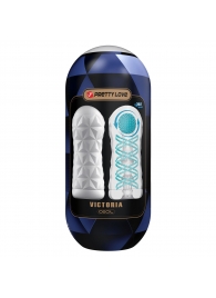Белый мастурбатор в колбе Victoria - Baile - в Подольске купить с доставкой