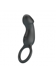 Черное вибрирующее кольцо Trae - Baile - в Подольске купить с доставкой