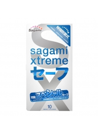 Презервативы Sagami Xtreme Ultrasafe с двойным количеством смазки - 10 шт. - Sagami - купить с доставкой в Подольске