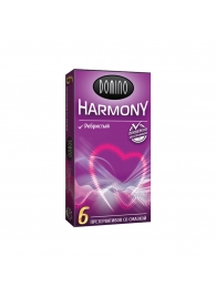 Презервативы с рёбрышками Domino Harmony - 6 шт. - Domino - купить с доставкой в Подольске