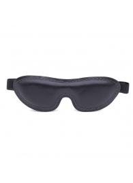 Черная мягкая закрытая маска из натуральной кожи - Crazy Handmade - купить с доставкой в Подольске