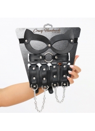 Соблазнительный кожаный набор БДСМ - Crazy Handmade - купить с доставкой в Подольске