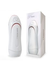 Белый вибромастурбатор со сжатием и голосовым сопровождением - Rends - в Подольске купить с доставкой