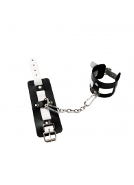 Черно-белые кожаные оковы - Crazy Handmade - купить с доставкой в Подольске