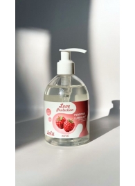 Лубрикант на водной основе Love Protection Raspberry с ароматом малины - 300 мл. - Lola Games - купить с доставкой в Подольске