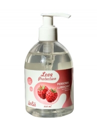 Лубрикант на водной основе Love Protection Raspberry с ароматом малины - 300 мл. - Lola Games - купить с доставкой в Подольске