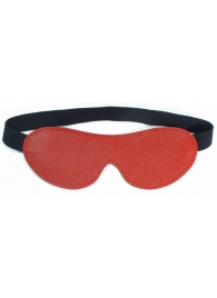 Красная кожаная маска на глаза - БДСМ Арсенал - купить с доставкой в Подольске