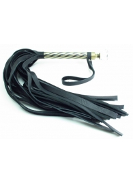 Плеть с широкими хлыстами и металлической ручкой - БДСМ Арсенал - купить с доставкой в Подольске