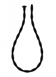 Черный уретральный массажер Glide Large - 30 см. - Lola Games - купить с доставкой в Подольске