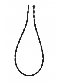 Черный уретральный массажер Glide Medium - 30 см. - Lola Games - купить с доставкой в Подольске