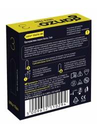 Ультратонкие презервативы Ganzo Ultra thin - 3 шт. - Ganzo - купить с доставкой в Подольске