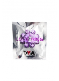 Мягкая фиолетовая гелевая насадка - Toyfa Basic - в Подольске купить с доставкой