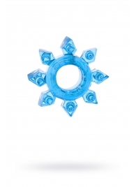 Голубая гелевая насадка-звезда - Toyfa Basic - в Подольске купить с доставкой