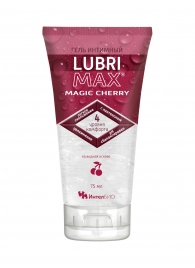 Интимный гель-смазка на водной основе Lubrimax Magic Cherry - 75 мл. - ИнтелБИО - купить с доставкой в Подольске