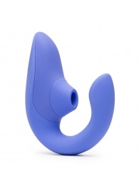 Голубой вибромассажер для двойной стимуляции Womanizer Blend - Womanizer