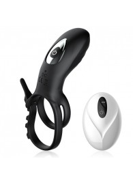 Черное эрекционное кольцо с вибрацией и утяжкой под мошонку - Secwell - в Подольске купить с доставкой